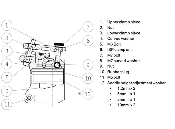 Giant Seteklemme ISP Propel m/Spacere For Propel Adv SL ISP 2015-