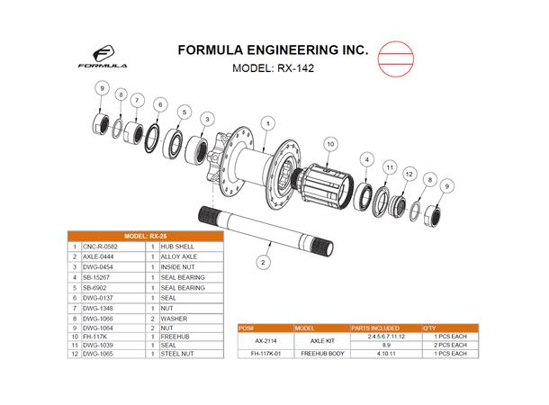 Formula sealed bearing top hubs