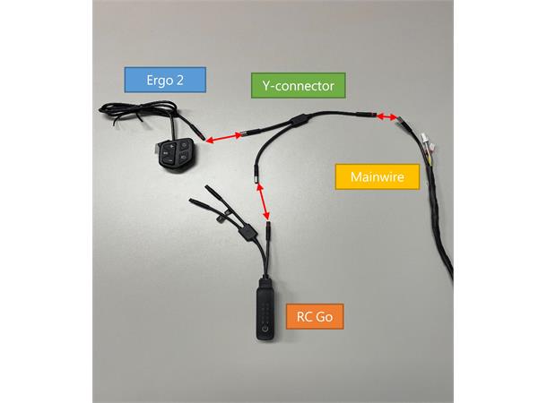 Giant Y-connector For ridecontroll go extension