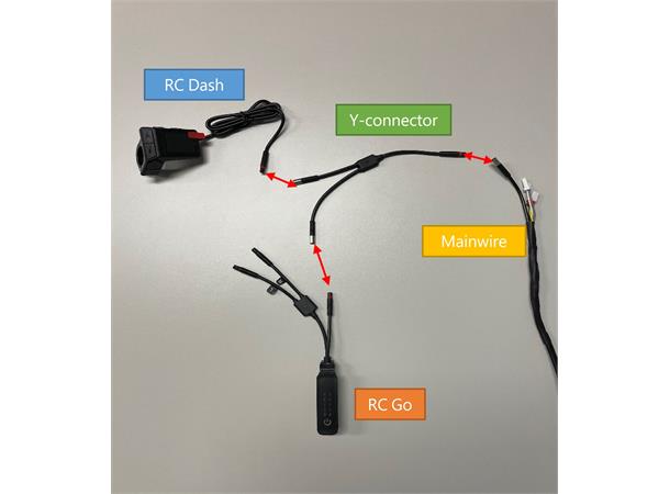 Giant Y-connector For ridecontroll go extension
