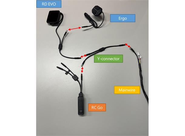 Giant Y-connector For ridecontroll go extension