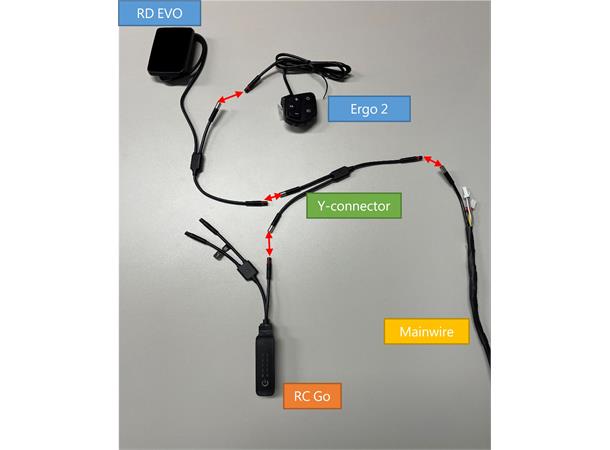 Giant Y-connector For ridecontroll go extension