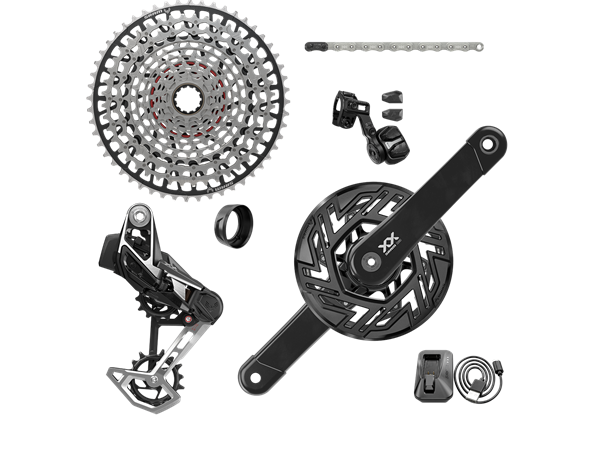 Sram gruppesett XX T-Type Eagle E-MTB Brose 165mm, 36t, 10-52t